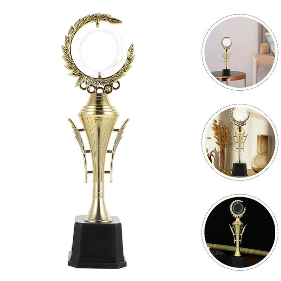 WASHWEPE Golden Universal Trophy Cup for Award Ceremony and Sports Competition with Unique Victory Design