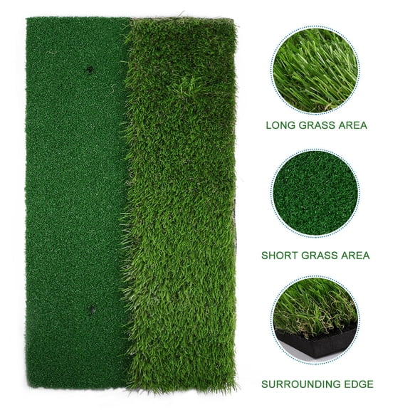 WASHWEPE Golf Practice Mat PP Green Indoor Practice Sports Supplies for Beginners 1Pack