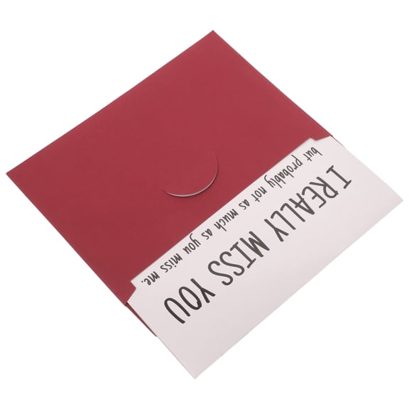 WASHWEPE 1Set Greeting Card and Envelope Set Assorted Color Funny Words Writable Party Invitation