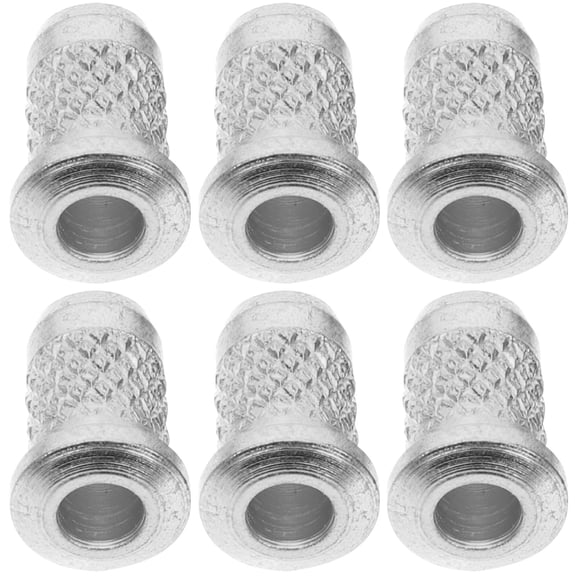 WASHWEPE Guitar String Ferrules 6Pcs Professional Design Resonance Improvement Metal 0.7x0.6cm