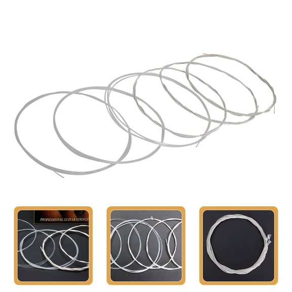 WASHWEPE Guitar Strings Replacement 6 Strings Pack for Folk Guitars and Musicians
