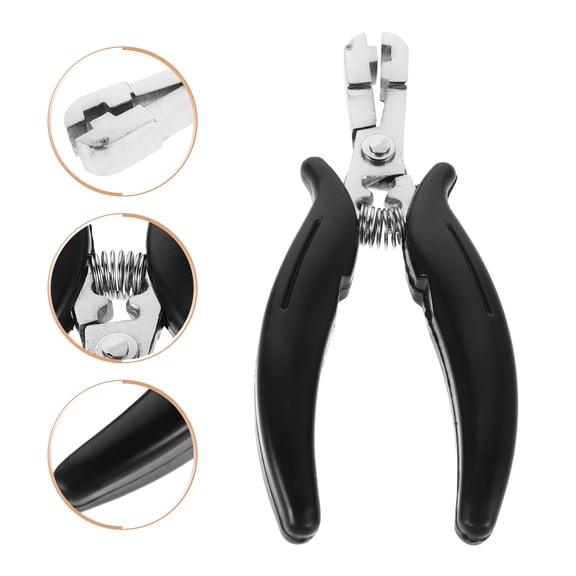 WASHWEPE Hair Extension Plier Tool for Quick Hair Styling and Easy Glue Removal Metal Multi 6mm Square Mouth Design