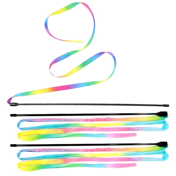 WASHWEPE Interactive Cat Teaser Wands, String Toys for Indoor Cats and Kittens, 3 Pack