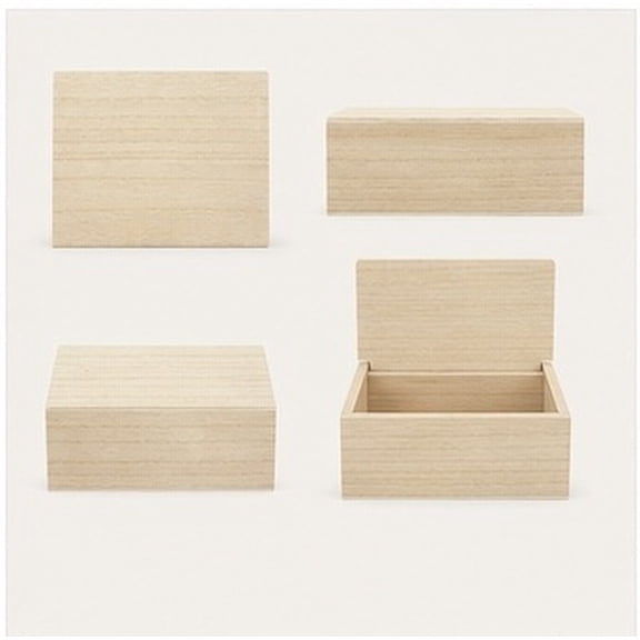 WASHWEPE Kitchen Recipe Box Made of Wood with Sturdy Construction and Neutral Color for Desk Organizer