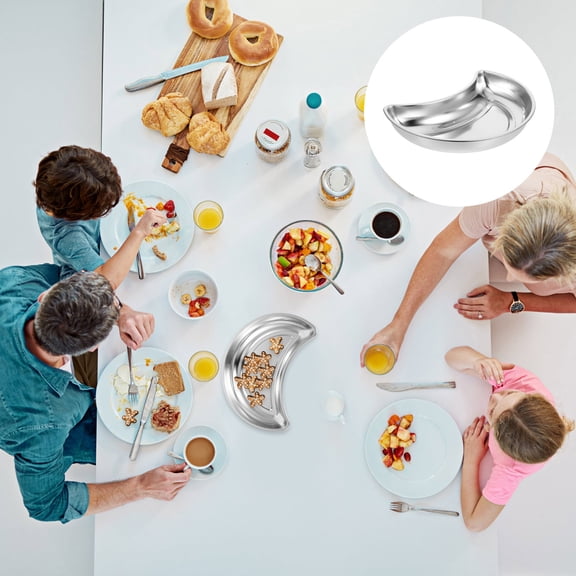 WASHWEPE Large Decorative Tray Built from 304 Stainless Steel for Organizing Items on Table 1Pack