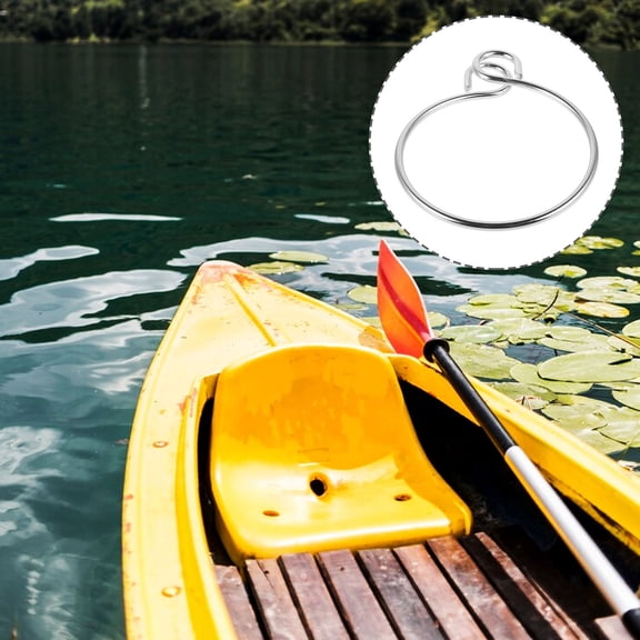 WASHWEPE Marine Anchor Ring 1Pack Stainless Steel For Yacht Boat 11.8X5.3X0.5in