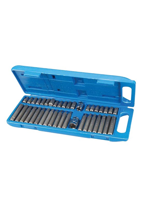 Star Bit Socket Set Plated Silver, Wear-Resistant, Ideal for Cars, Trucks, Appliances, Lawn Equipment