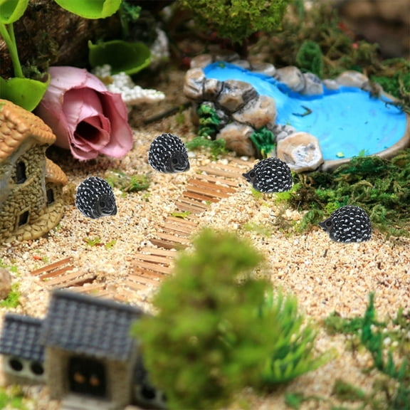 WASHWEPE Mini Hedgehog Figurines 10Pcs In Simple And Classic Design For And Craft Enthusiasts