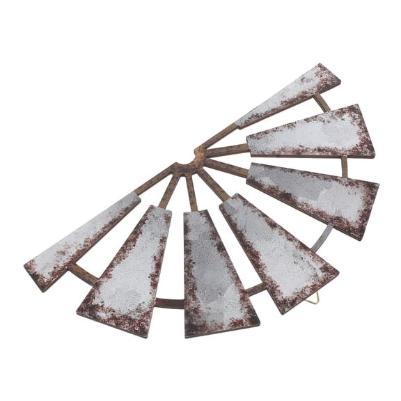 WASHWEPE Multi Color Farmhouse Windmill Wall Decor Wood Sculpture for Entryway Decoration