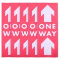 thumbnail image 1 of WASHWEPE PVC Arrow Stickers 5Pack Watermelon Red For Indoor Outdoor Directional Use, 1 of 8