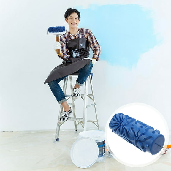 WASHWEPE  Pattern Paint Roller Embossing Knurled Convenient Easy to Clean