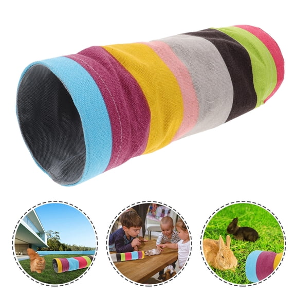 WASHWEPE Pet Tube Toy Hamster Tubes Assorted Color for Cats 1Pack