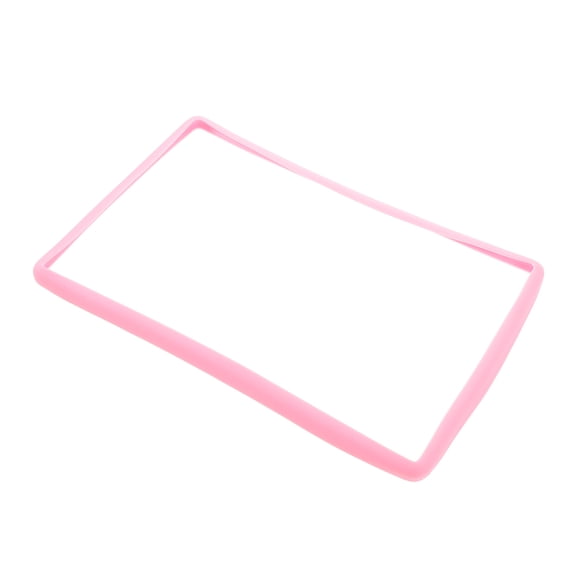 WASHWEPE Pink Silicone Edge Protector Frame 1Set For Navigation Screen Protection