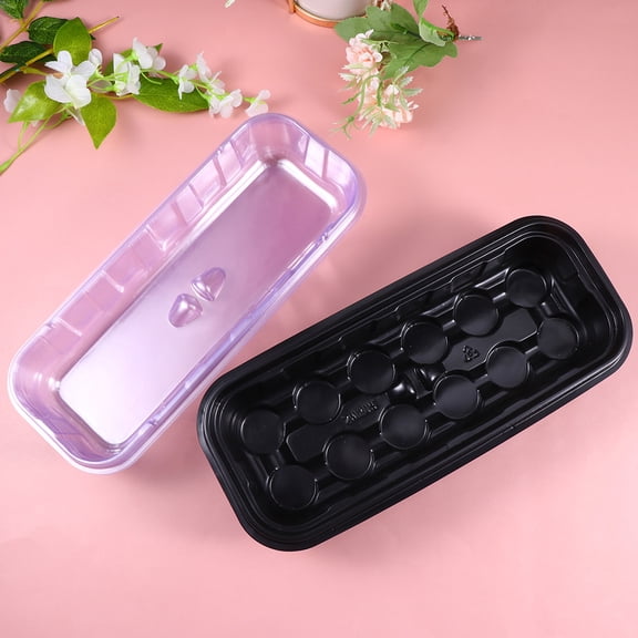 WASHWEPE Plastic Gardening Sprouting Box for Seedling Assorted Color Durable Reusable 12 Cells
