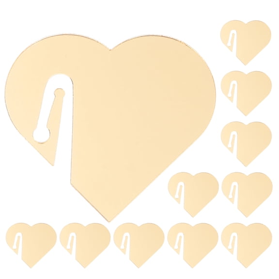 WASHWEPE Portable Cup Markers 20Pcs Golden Acrylic Beverage Label for Family Birthday Party