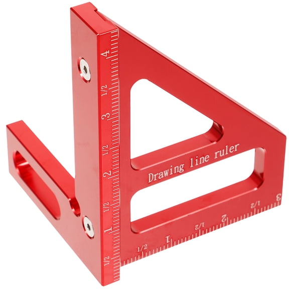 WASHWEPE Precision Measuring Ruler 1Set for Carpentry and Woodworking with 45 and 90 Degree Angles