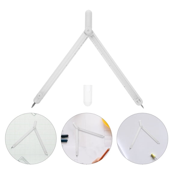 WASHWEPE Precision Metal Drawing Compass Tool with Ergonomic Design for Math Drafting and Art