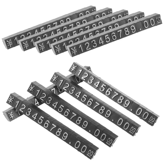 WASHWEPE Price Display Cube Block 10Sets Price Tag Stand for Supermarkets Clear and Concise Design