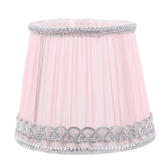 WASHWEPE Princess Style Table Lamp Lampshade with Trim, 5.7x4.7x4.3 Inches, Single Piece
