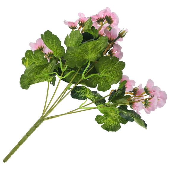 WASHWEPE Realistic Design Pink Artificial Flower Bouquet with Plastic and Silk Cloth Material for Home Decor 1Set