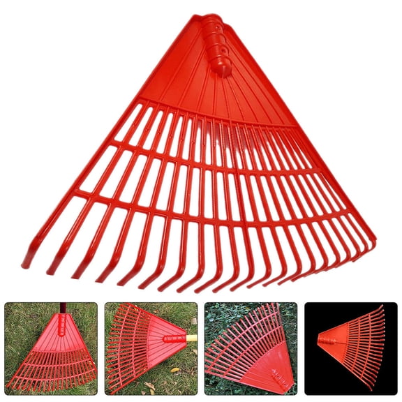 WASHWEPE Red 2pcs Simple Design Rake for Outdoor Gardening