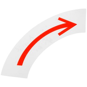 WASHWEPE Red Arrow Safety Label for Warning Direction Indication and Equipment Marking