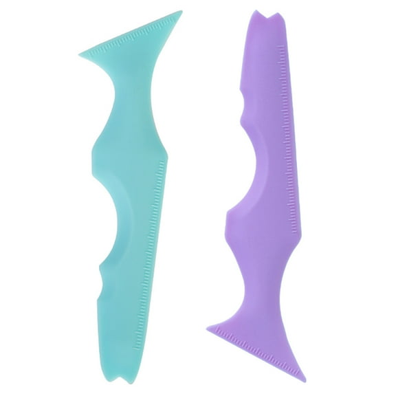 WASHWEPE Reusable Silicone Eyeliner Stencil 2Pcs For Eye Makeup And Lip Line Definition With Multi Angle Design