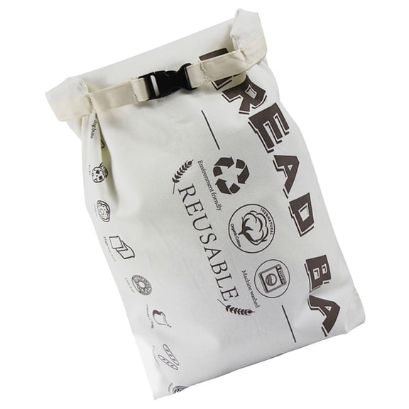 WASHWEPE Reusable White Bread Bags for Storage Bakery Loaf Bread Holder Pouch Freshness Preservation