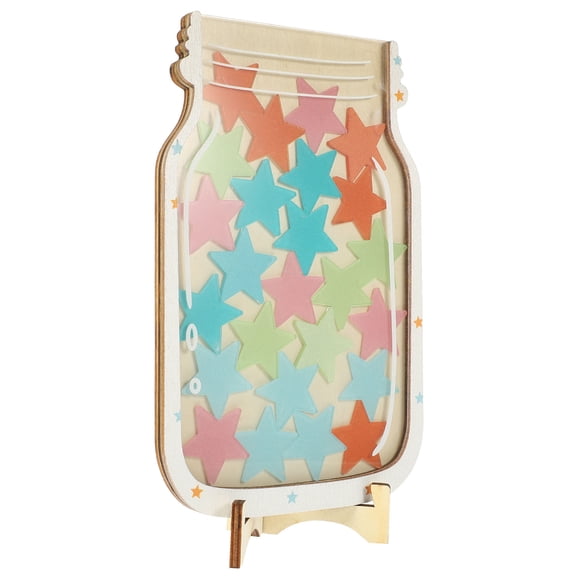 WASHWEPE Reward Charts for Toddlers 1Set Wood DIY Activities Encourage Good Habits 8.3x5.4in