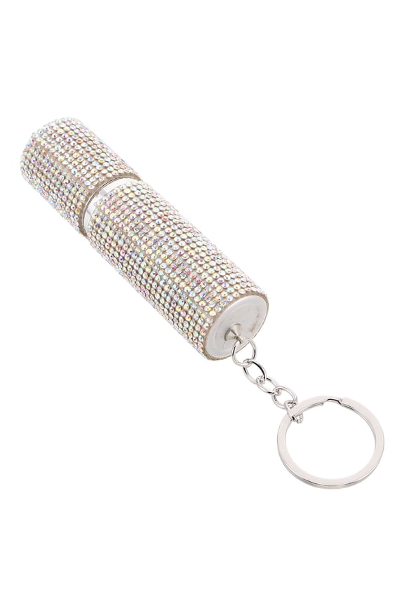 Leakproof Portable Perfume Atomizer Bottle Keychain with Rhinestone Design for Travel