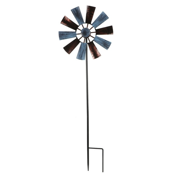 WASHWEPE Rustic Windmill for Farmhouse Outdoor Decor 1Pack 11.8X9.4X7.1in