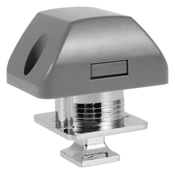 WASHWEPE Push Button Door Lock Push Button Lock Silver Plastic 1 Set