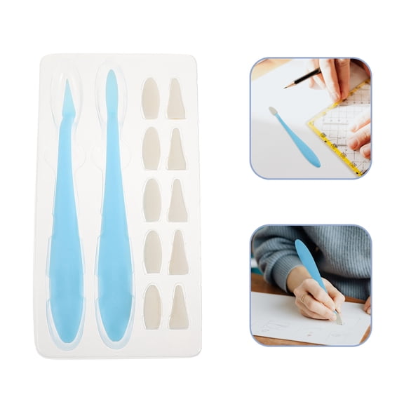 WASHWEPE Sketch Drawing Set Sponge Wiper Blue 16.2X0.8X0.8In 12-Pcs Create Shadows For Drawing Supplies