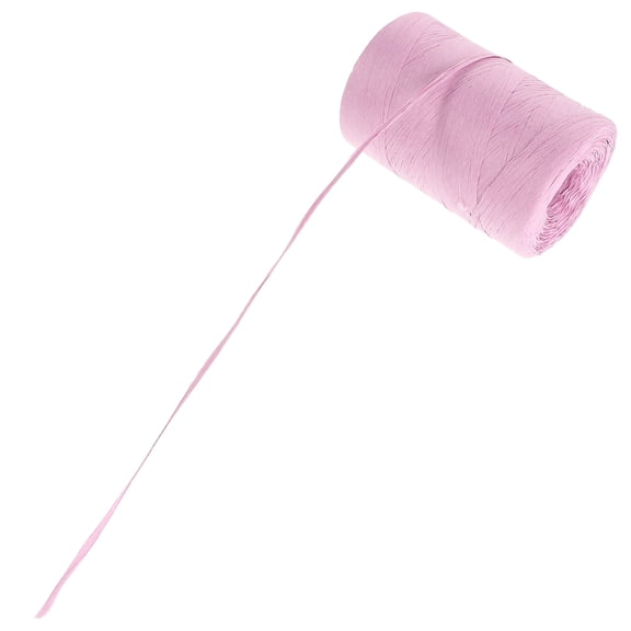 WASHWEPE Soft Pink Raffia Paper Ribbon for DIY Craft Decoration Rope Bouquet Ties and Package Wrap