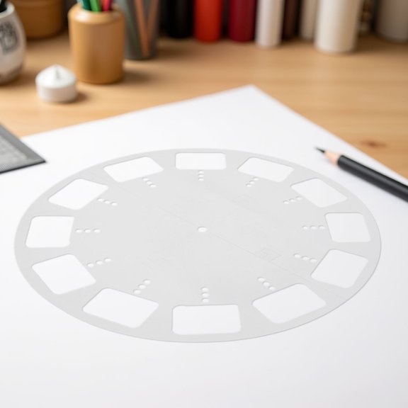 WASHWEPE Transparent Acrylic Clock Face Stencil for Accurate DIY Projects
