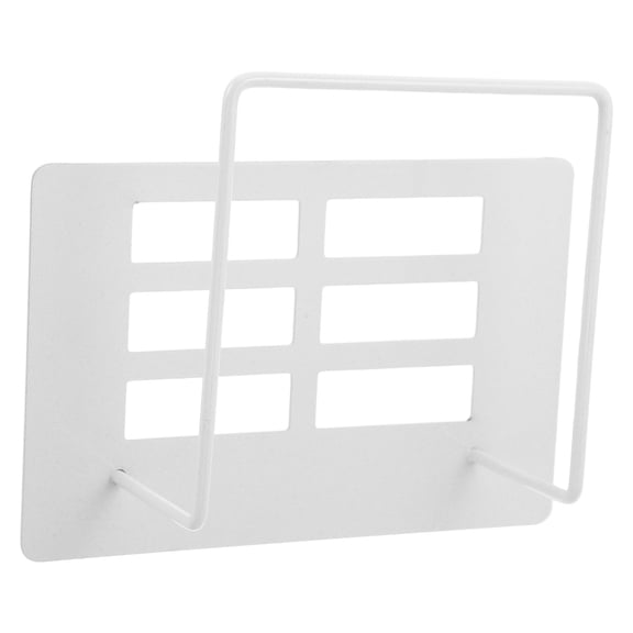 WASHWEPE Space Saving Bathroom Scale Storage Rack White No Drill Wall Mount Scale Holder for Home