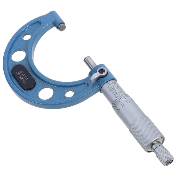 WASHWEPE Stainless Steel Metric Micrometer with 0.01mm Graduation for Accurate Measurements