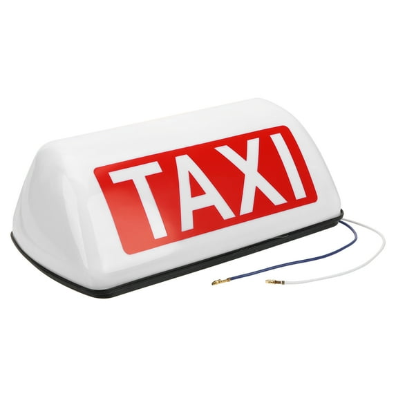 WASHWEPE Taxi Indicator 1Pack Taxi Roof Illuminated Sign White Multi Color Rectangular Shape Various Usage