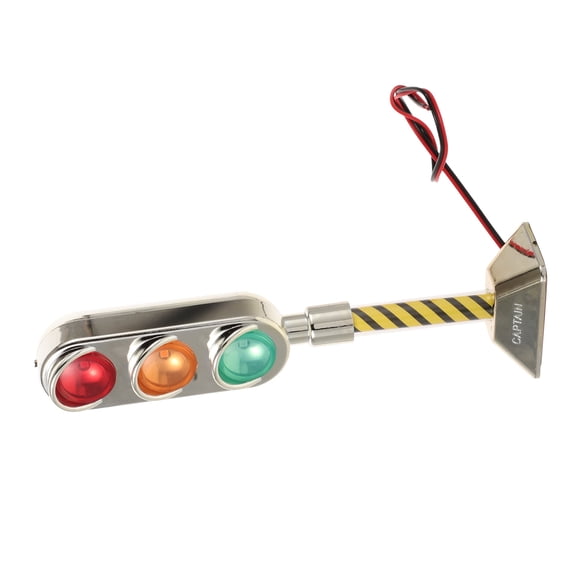 WASHWEPE Traffic Light Decor For Car Room Decoration Plastic Lighting Car Enthusiasts 1Set