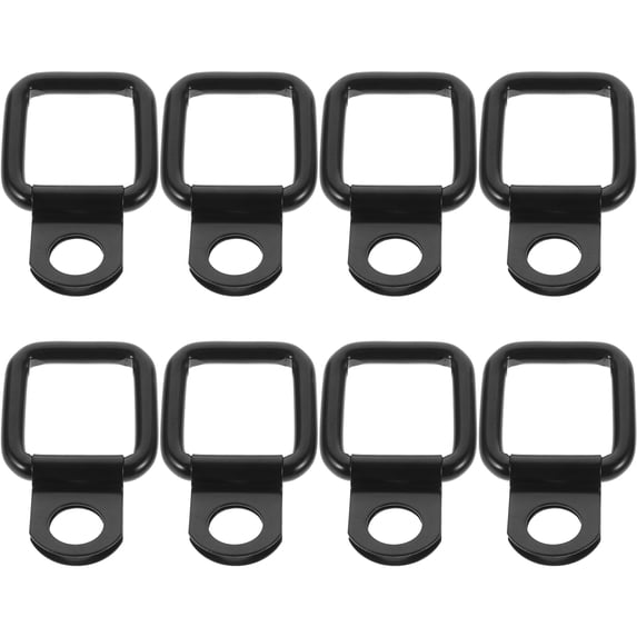 WASHWEPE Trailer Tie Downs 8Pcs D Rings Metal for Users 1.97X1.18X0.20in