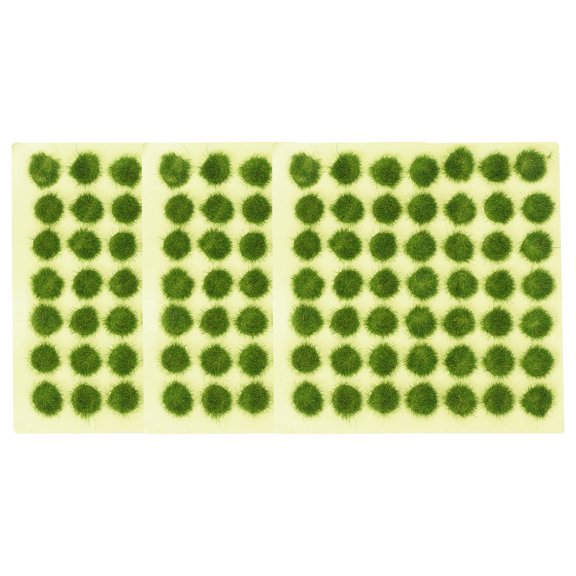 WASHWEPE Train Layout Grass Green Resin Freely Cuttable for Model Building 3Pack