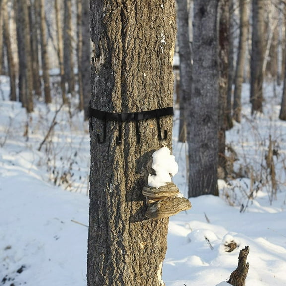 WASHWEPE Tree Stand Gear Hangers 1 Set Metal and Nylon for Hunting Mountaineering 200x0.98x0.20in