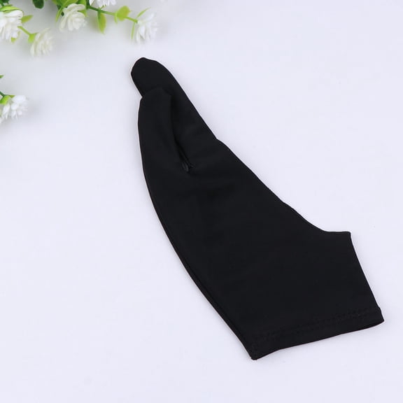 WASHWEPE Two Finger Glove 1 Set for Right Hand Drawing Size with Spandex