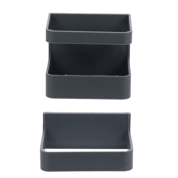 WASHWEPE Umbrella Stands 2Sets Wall Mounted for Home Use Gray Black Rounded Corners