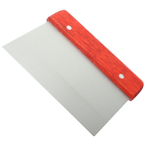 WASHWEPE Utensils For Baking And Pastry 1Pack Flat Cake Scraper Silver In Color