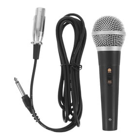 WASHWEPE Handheld Microphone with Cable for Phone, Clear Sound Quality, Noise Reduction, Compatible with Smartphones and Devices