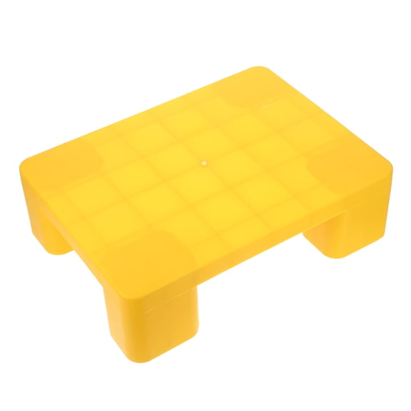 WASHWEPE Wear Resistant Yellow Plastic Pallet for Indoor Use Waterproof Heavy Duty Cargo and Carton Storage