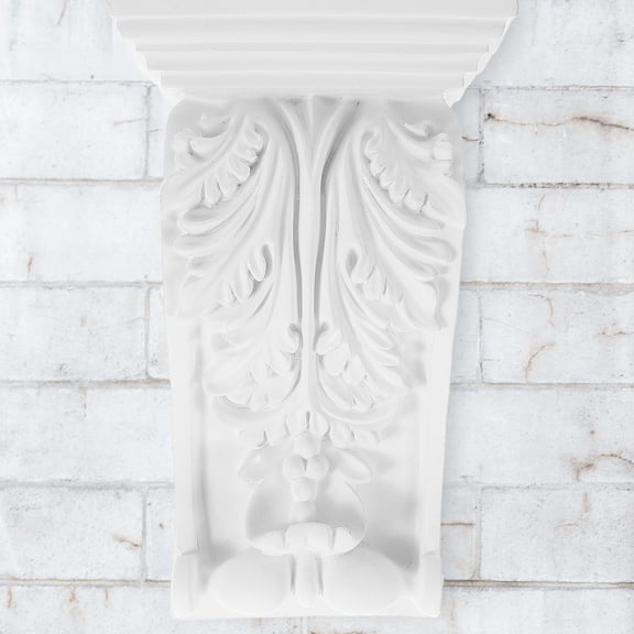WASHWEPE Carved Decorative Corbel Onlay Applique White for Ceiling Beam Support