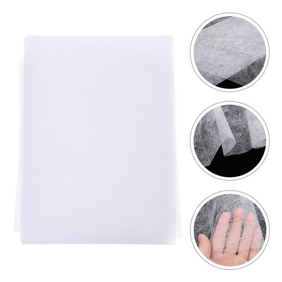 WASHWEPE Fabric Interfacing Interlining Fabric White Heat Fusible Film 1Set