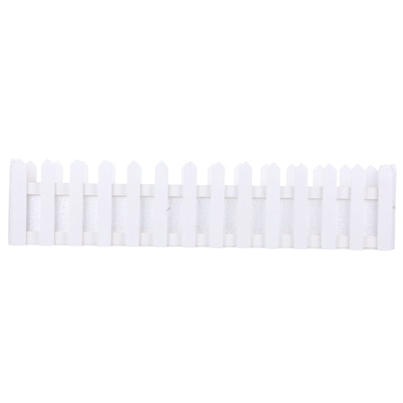 WASHWEPE Lightweight Wooden Picket Fence Planter Box for Indoor Outdoor Decor